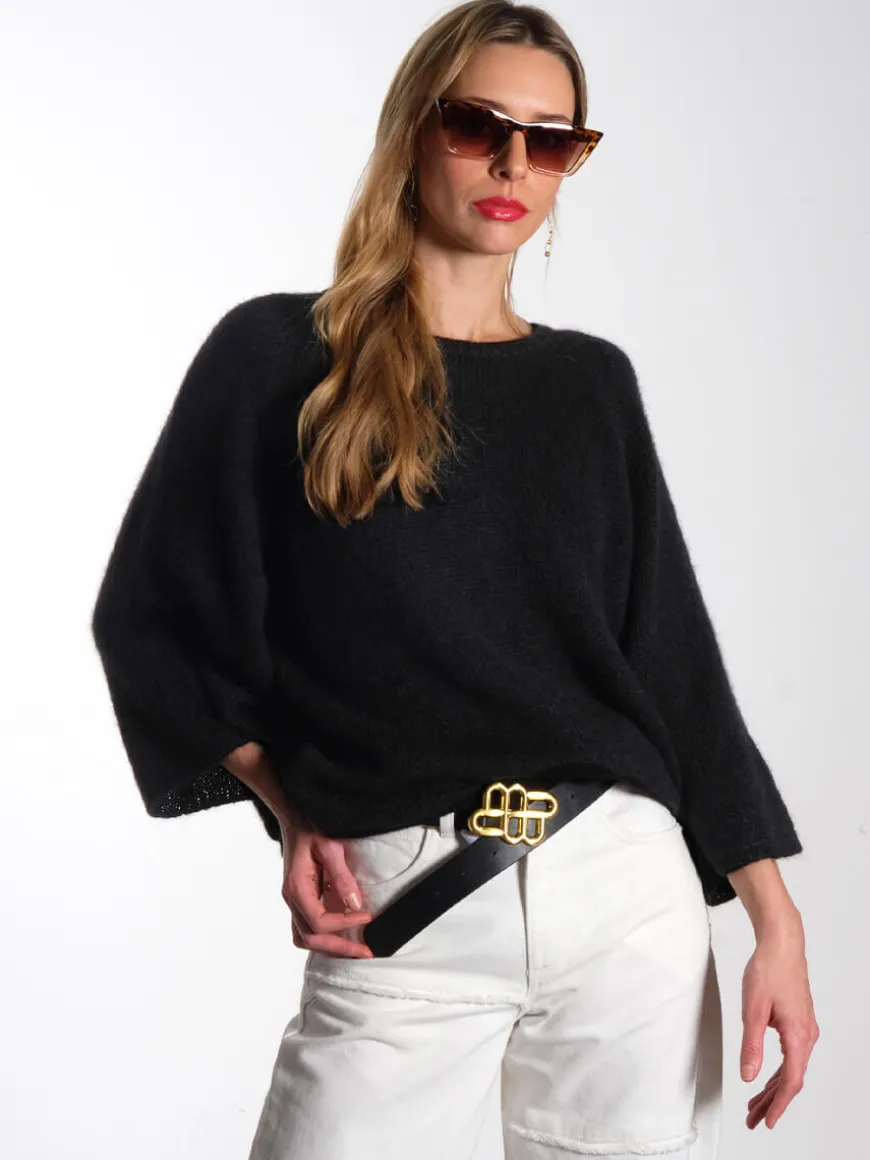 Robin Knitted Top - Black