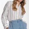 Romy - Striped Cotton shirt
