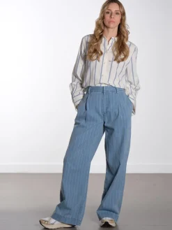 Romy - Striped Cotton shirt