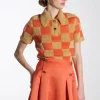 Short Sleeve Knit Polo - Mecca Orange/Curry