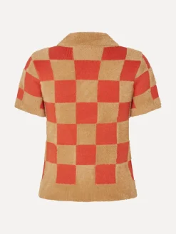 Short Sleeve Knit Polo - Mecca Orange/Curry