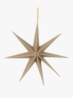 Star Ornament L - Natural Brown
