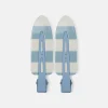 Striped Clips - Light Blue - Set of 2