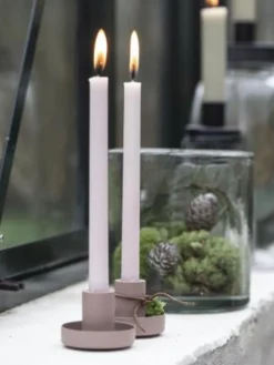 Tapered Candle 4pk - Dusty Pink