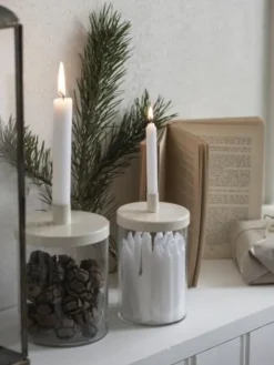 Tapered Candles 4pk - White