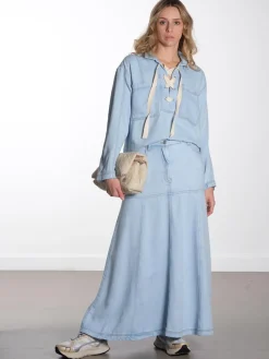 Tuxya Skirt - Light Blue