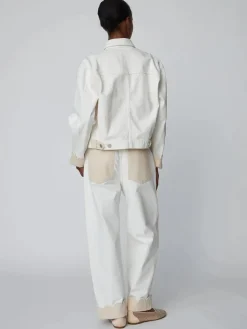 Two Toned Cotton Jacket - Denim Moon Wash