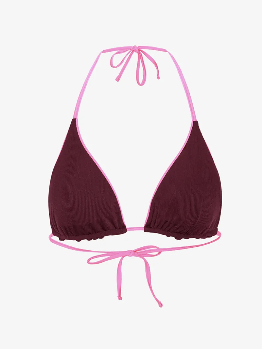 Waverly Bikini Tanga - Pink/Bordeaux