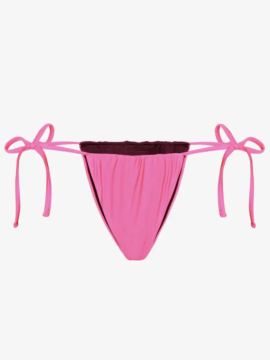 Waverly Bikini Top - Pink/Bordeaux
